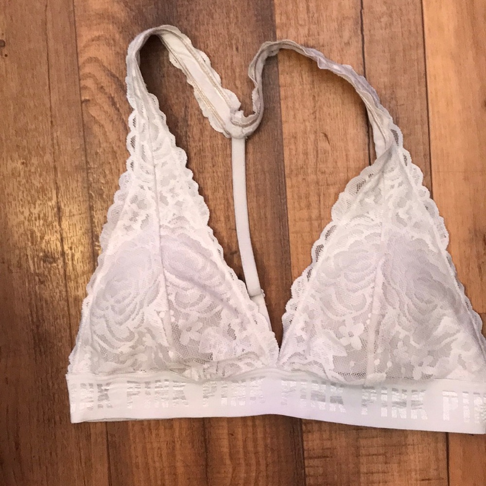 Pink Brand White Medium Bralette